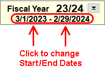 Change Fiscal Year Dates