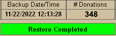 Restore Completed